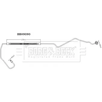 BORG & BECK BBH9090 - Flexible de frein