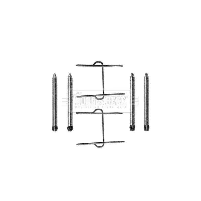 Kit d'accessoires, plaquette de frein à disque BORG & BECK BBK1015 - Visuel 1