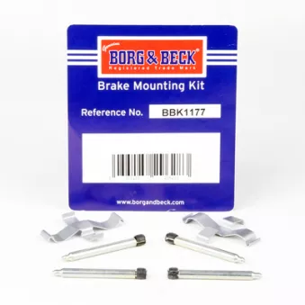 BORG & BECK BBK1177 - Kit d'accessoires, plaquette de frein à disque