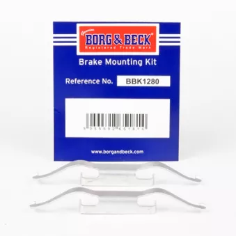 BORG & BECK BBK1280 - Kit d'accessoires, plaquette de frein à disque