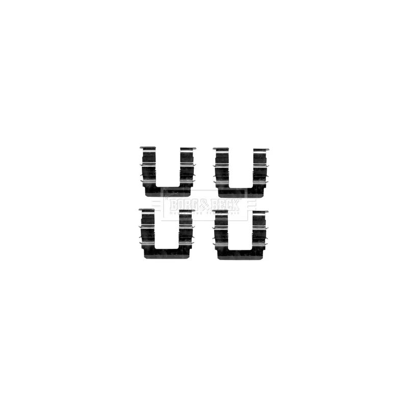 Kit d'accessoires, plaquette de frein à disque BORG & BECK BBK1333 - Visuel 1