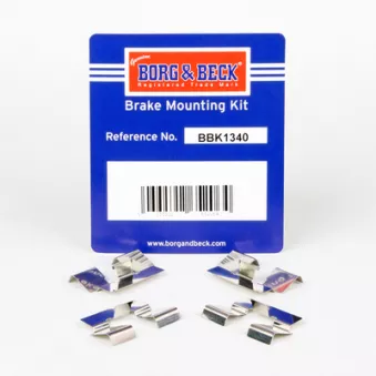 BORG & BECK BBK1340 - Kit d'accessoires, plaquette de frein à disque