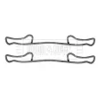 BORG & BECK BBK1462 - Kit d'accessoires, plaquette de frein à disque