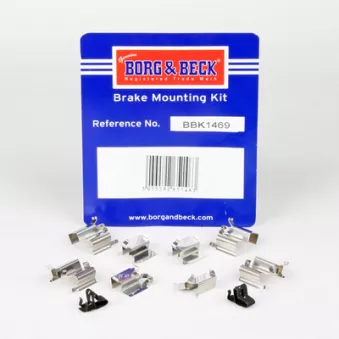 BORG & BECK BBK1469 - Kit d'accessoires, plaquette de frein à disque