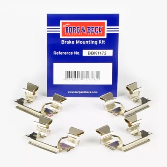 BORG & BECK BBK1472 - Kit d'accessoires, plaquette de frein à disque
