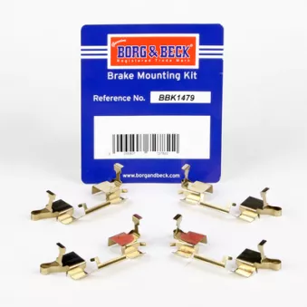 BORG & BECK BBK1479 - Kit d'accessoires, plaquette de frein à disque