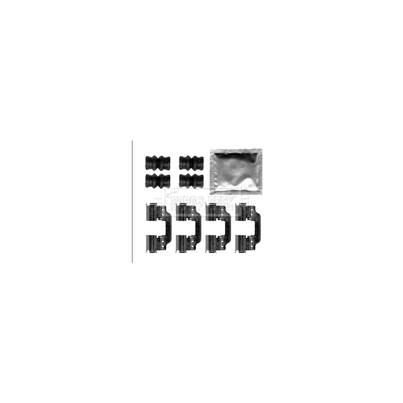 Kit d'accessoires, plaquette de frein à disque BORG & BECK BBK1481 - Visuel 1