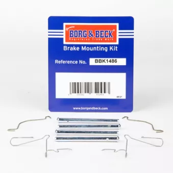 BORG & BECK BBK1486 - Kit d'accessoires, plaquette de frein à disque