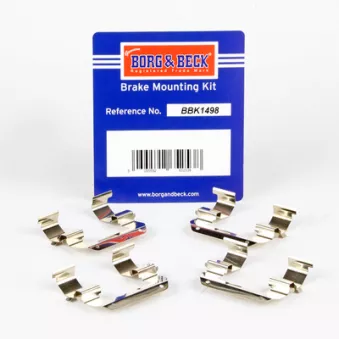Kit d'accessoires, plaquette de frein à disque BORG & BECK BBK1498
