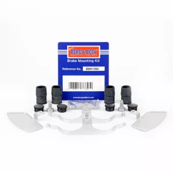 BORG & BECK BBK1560 - Kit d'accessoires, plaquette de frein à disque