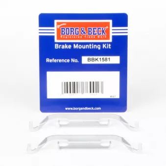 BORG & BECK BBK1581 - Kit d'accessoires, plaquette de frein à disque