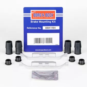 BORG & BECK BBK1584 - Kit d'accessoires, plaquette de frein à disque