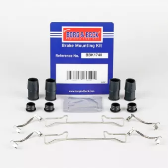Kit d'accessoires, plaquette de frein à disque BORG & BECK BBK1740