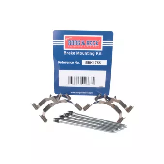 Kit d'accessoires, plaquette de frein à disque BORG & BECK BBK1755