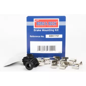 Kit d'accessoires, plaquette de frein à disque BORG & BECK BBK1757