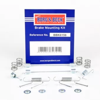 Kit d'accessoires, plaquette de frein à disque BORG & BECK BBK6159