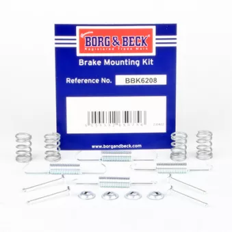 Kit d'accessoires, plaquette de frein à disque BORG & BECK BBK6208