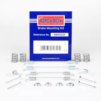 Kit d'accessoires, plaquette de frein à disque BORG & BECK BBK6238