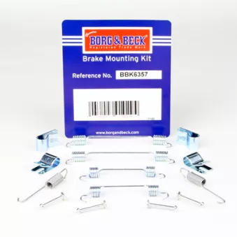 Kit d'accessoires, mâchoire de frein BORG & BECK BBK6357