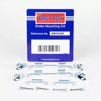 Kit d'accessoires, mâchoires de frein de stationnement BORG & BECK BBK6359