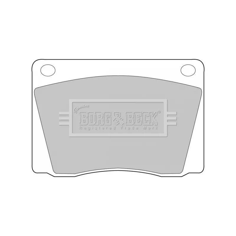 Jeu de 4 plaquettes de frein avant BORG & BECK BBP1011 - Visuel 1