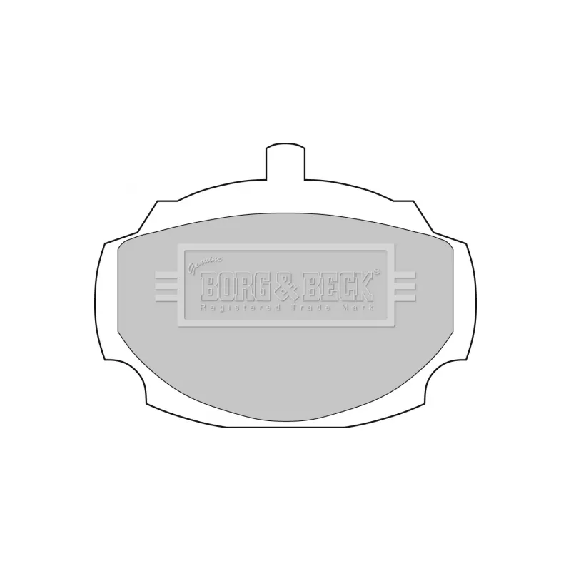 Jeu de 4 plaquettes de frein avant BORG & BECK BBP1038 - Visuel 1