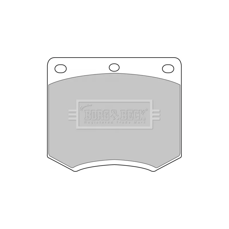 Jeu de 4 plaquettes de frein avant BORG & BECK BBP1095 - Visuel 1