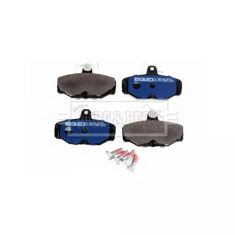 Jeu de 4 plaquettes de frein arrière BORG & BECK BBP1302 - Visuel 2