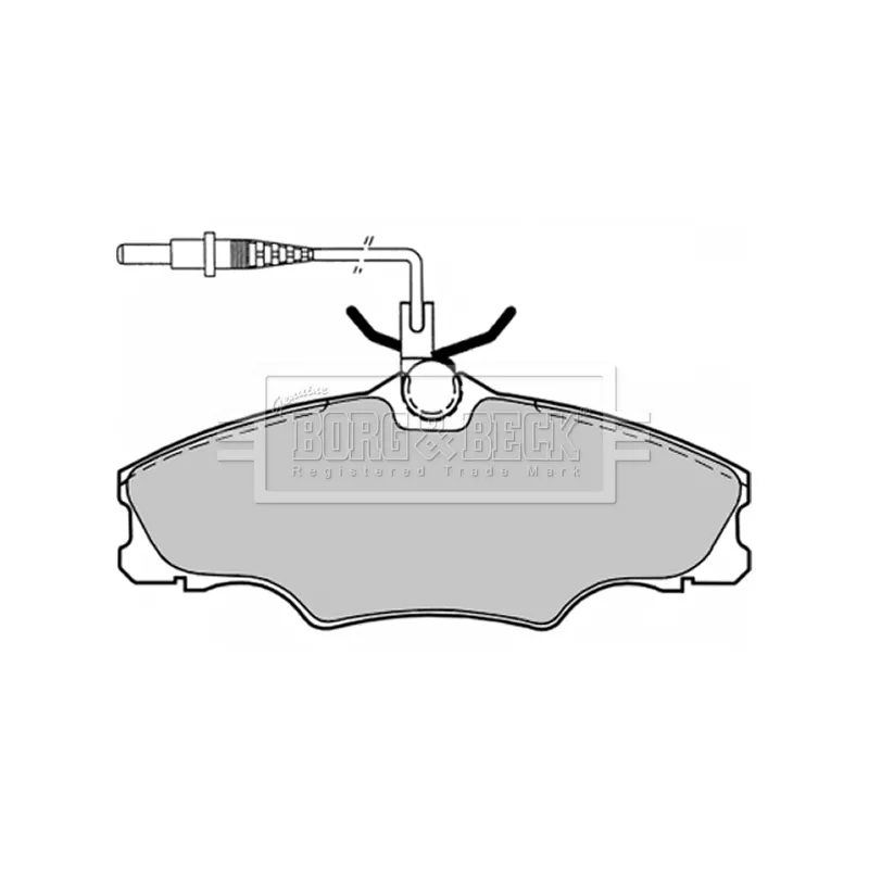 Jeu de 4 plaquettes de frein avant BORG & BECK BBP1459 - Visuel 1