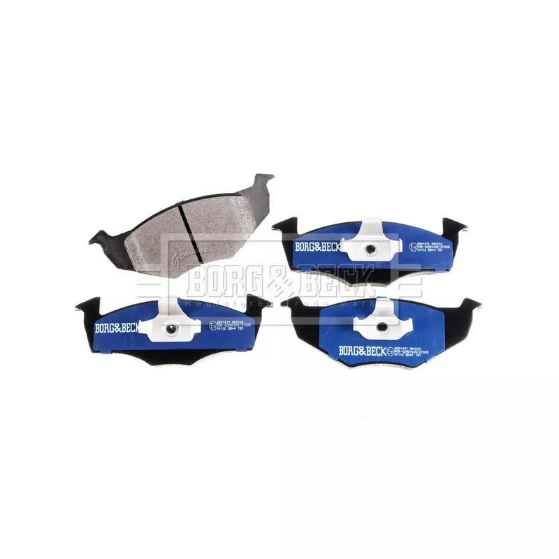 Jeu de 4 plaquettes de frein avant BORG & BECK BBP1471 - Visuel 2