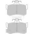 BORG & BECK BBP1482 - Jeu de 4 plaquettes de frein arrière