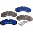 BORG & BECK BBP1554 - Jeu de 4 plaquettes de frein avant
