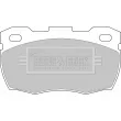 BORG & BECK BBP1571 - Jeu de 4 plaquettes de frein avant