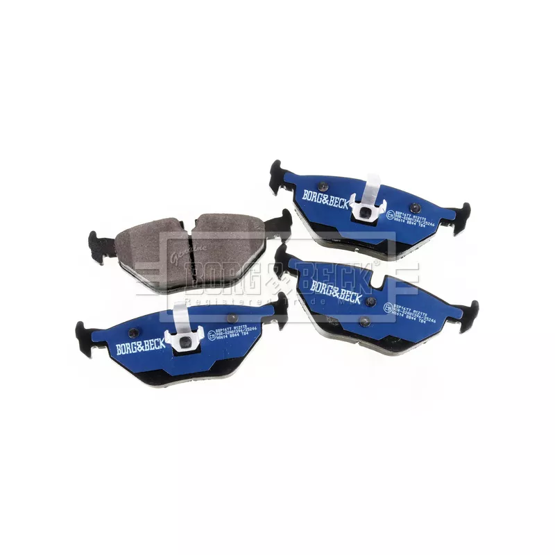Jeu de 4 plaquettes de frein arrière BORG & BECK BBP1677 - Visuel 2