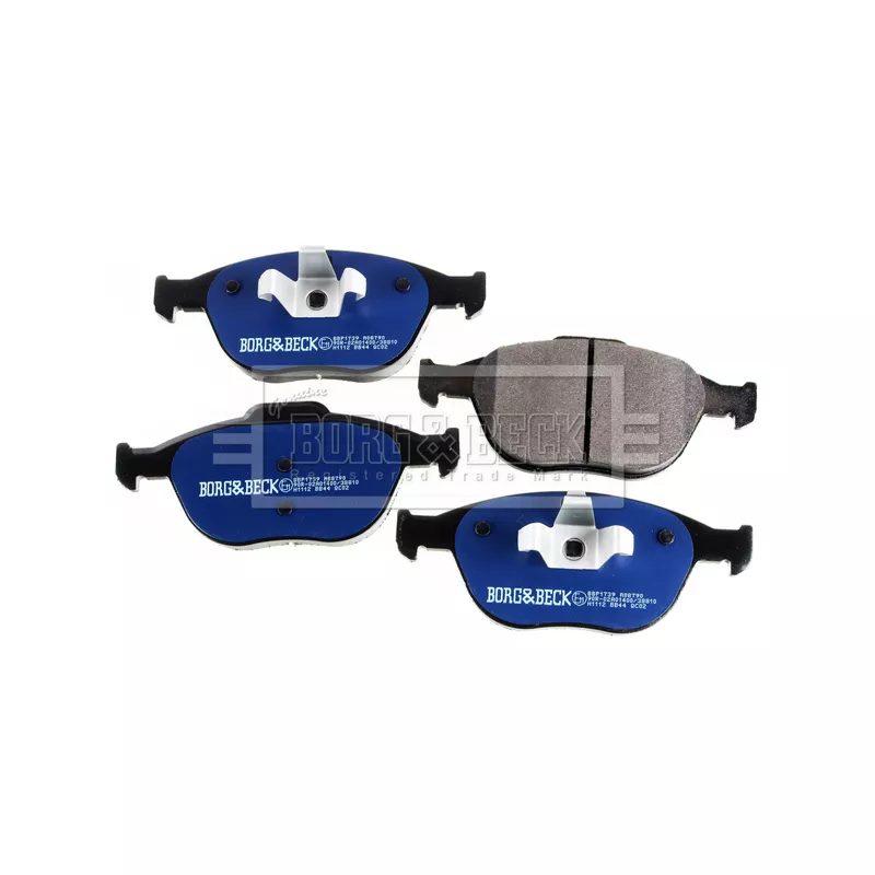 Jeu de 4 plaquettes de frein avant BORG & BECK BBP1739 - Visuel 2