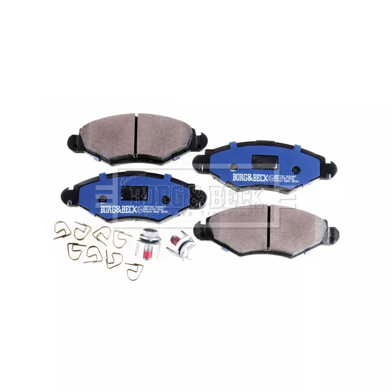 Jeu de 4 plaquettes de frein avant BORG & BECK BBP1762 - Visuel 2