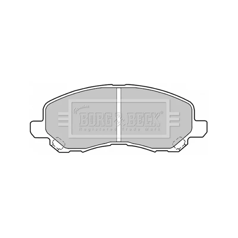 Jeu de 4 plaquettes de frein avant BORG & BECK BBP1831 - Visuel 1
