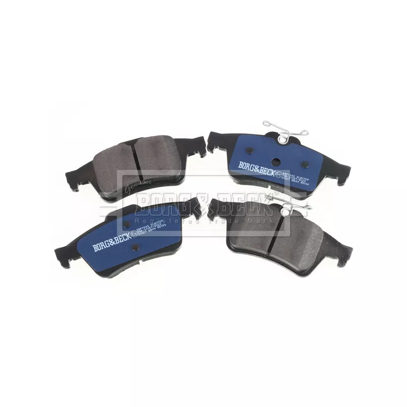 Jeu de 4 plaquettes de frein arrière BORG & BECK BBP1943 - Visuel 2