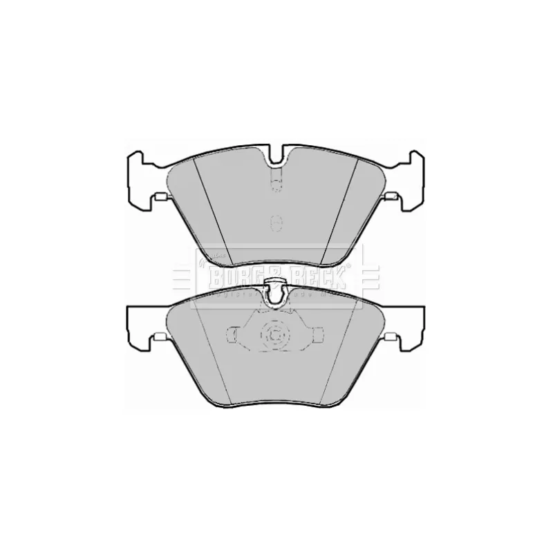 Jeu de 4 plaquettes de frein avant BORG & BECK BBP1948 - Visuel 1