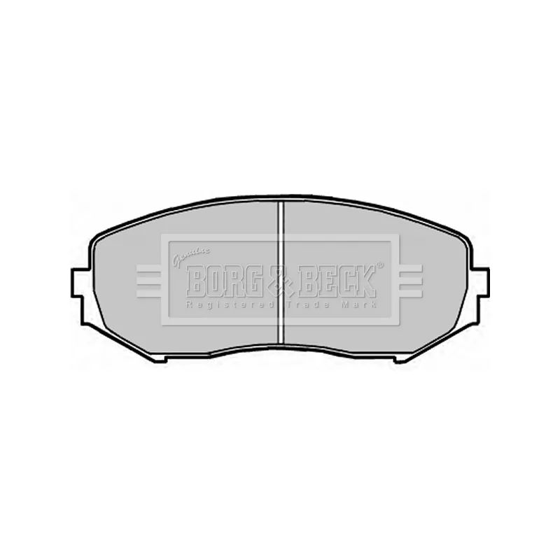 Jeu de 4 plaquettes de frein avant BORG & BECK BBP1957 - Visuel 1