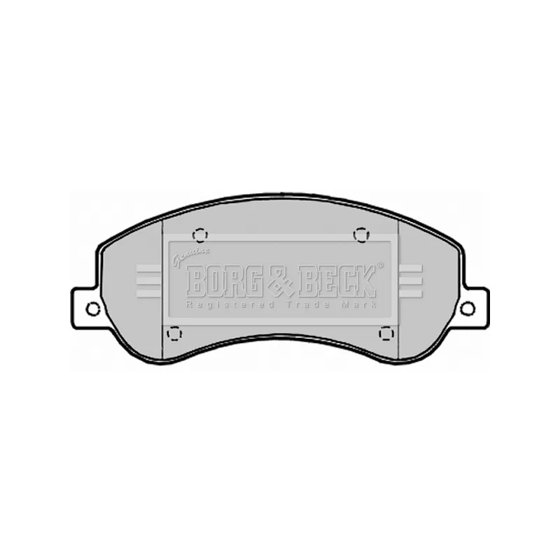 Jeu de 4 plaquettes de frein avant BORG & BECK BBP1964 - Visuel 1