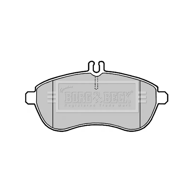 Jeu de 4 plaquettes de frein avant BORG & BECK BBP2008 - Visuel 1