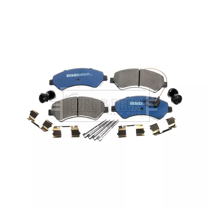 Jeu de 4 plaquettes de frein avant BORG & BECK BBP2020 - Visuel 2