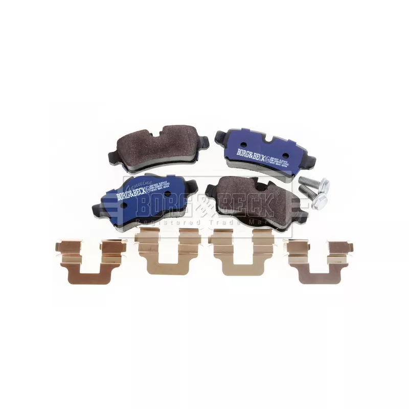 Jeu de 4 plaquettes de frein arrière BORG & BECK BBP2025 - Visuel 2