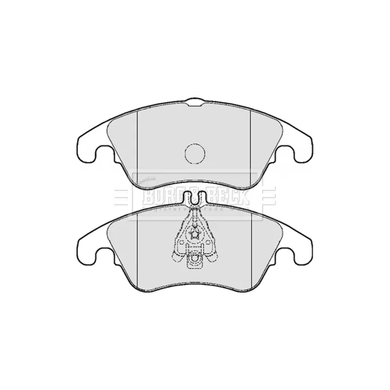 Jeu de 4 plaquettes de frein avant BORG & BECK BBP2061 - Visuel 1