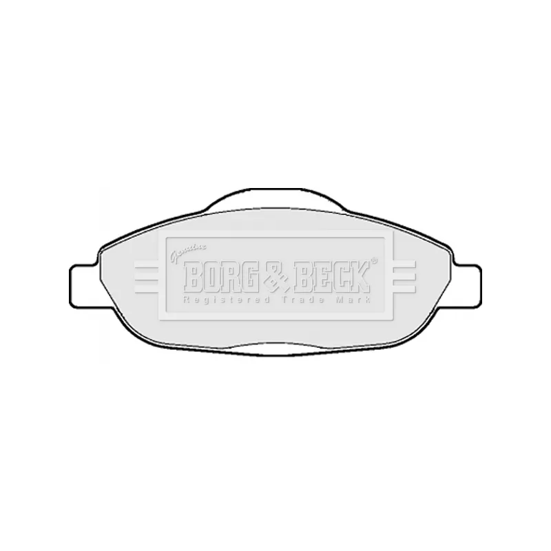 Jeu de 4 plaquettes de frein avant BORG & BECK BBP2065 - Visuel 1