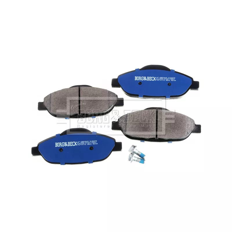 Jeu de 4 plaquettes de frein avant BORG & BECK BBP2065 - Visuel 2