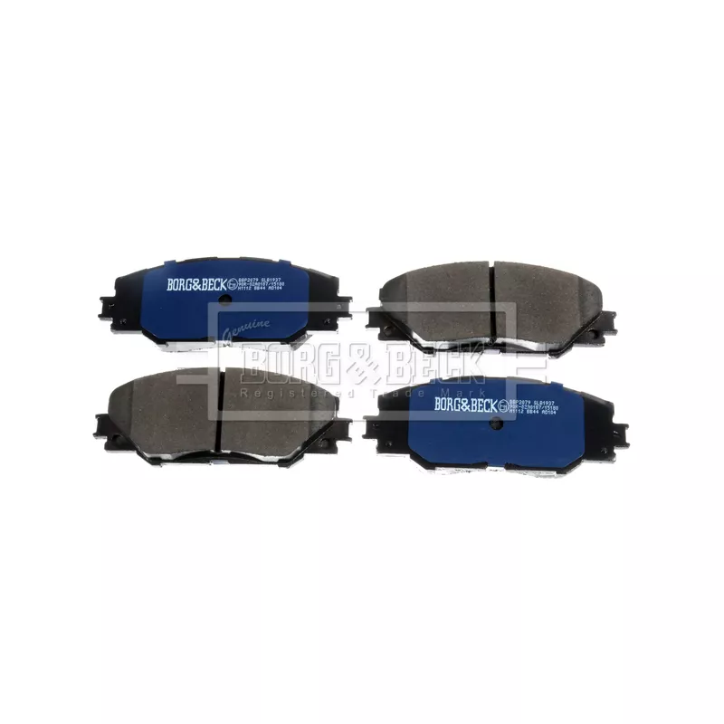 Jeu de 4 plaquettes de frein avant BORG & BECK BBP2079 - Visuel 2