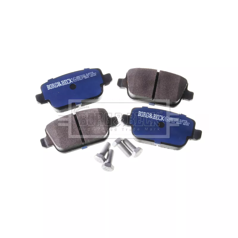 Jeu de 4 plaquettes de frein arrière BORG & BECK BBP2122 - Visuel 2