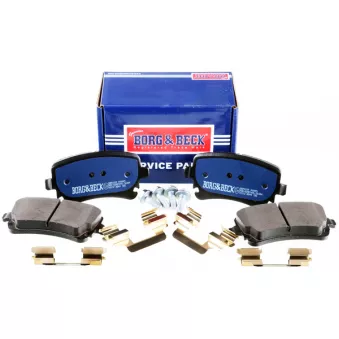 Jeu de 4 plaquettes de frein arrière BORG & BECK OEM 4B3698451